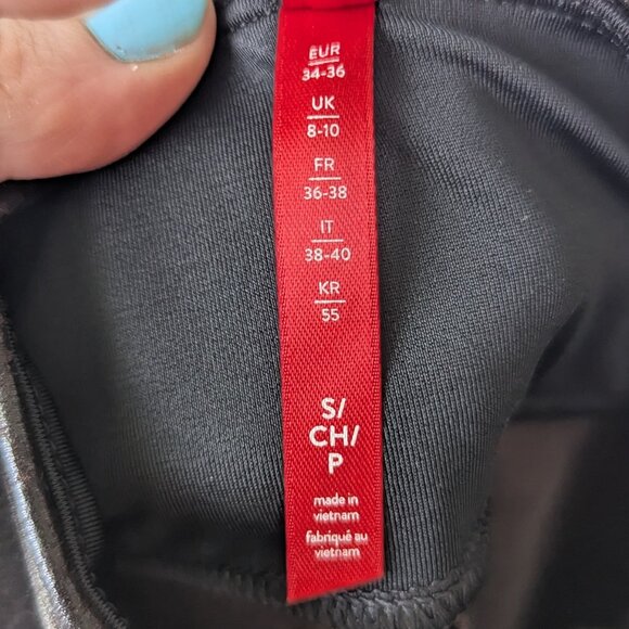 Spanx Snakeskin Faux Leather Leggings Skinny Pants Size Small - Picture 6 of 10